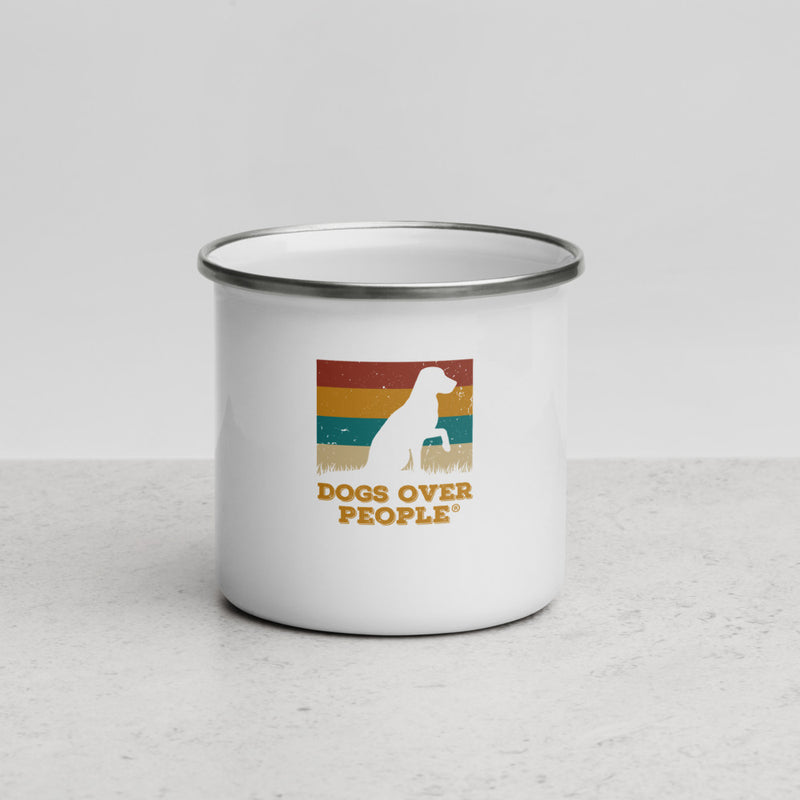 Dogs Over People Enamel Mug - Dogs Over People 