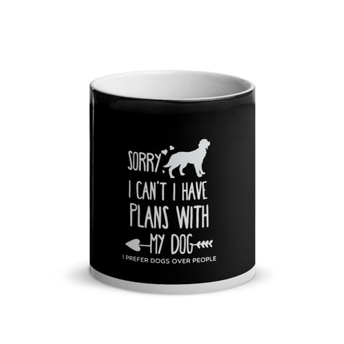 I Prefer Dogs Over People Glossy Magic Mug - Dogs Over People 