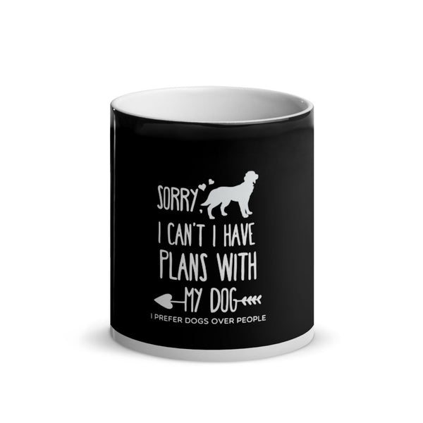 I Prefer Dogs Over People Glossy Magic Mug - Dogs Over People 