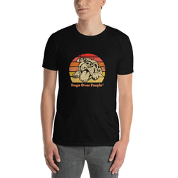 Dogs Over People Short-Sleeve Unisex T-Shirt Face - Dogs Over People 
