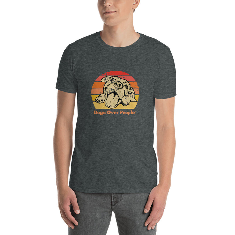 Dogs Over People Short-Sleeve Unisex T-Shirt Face - Dogs Over People 